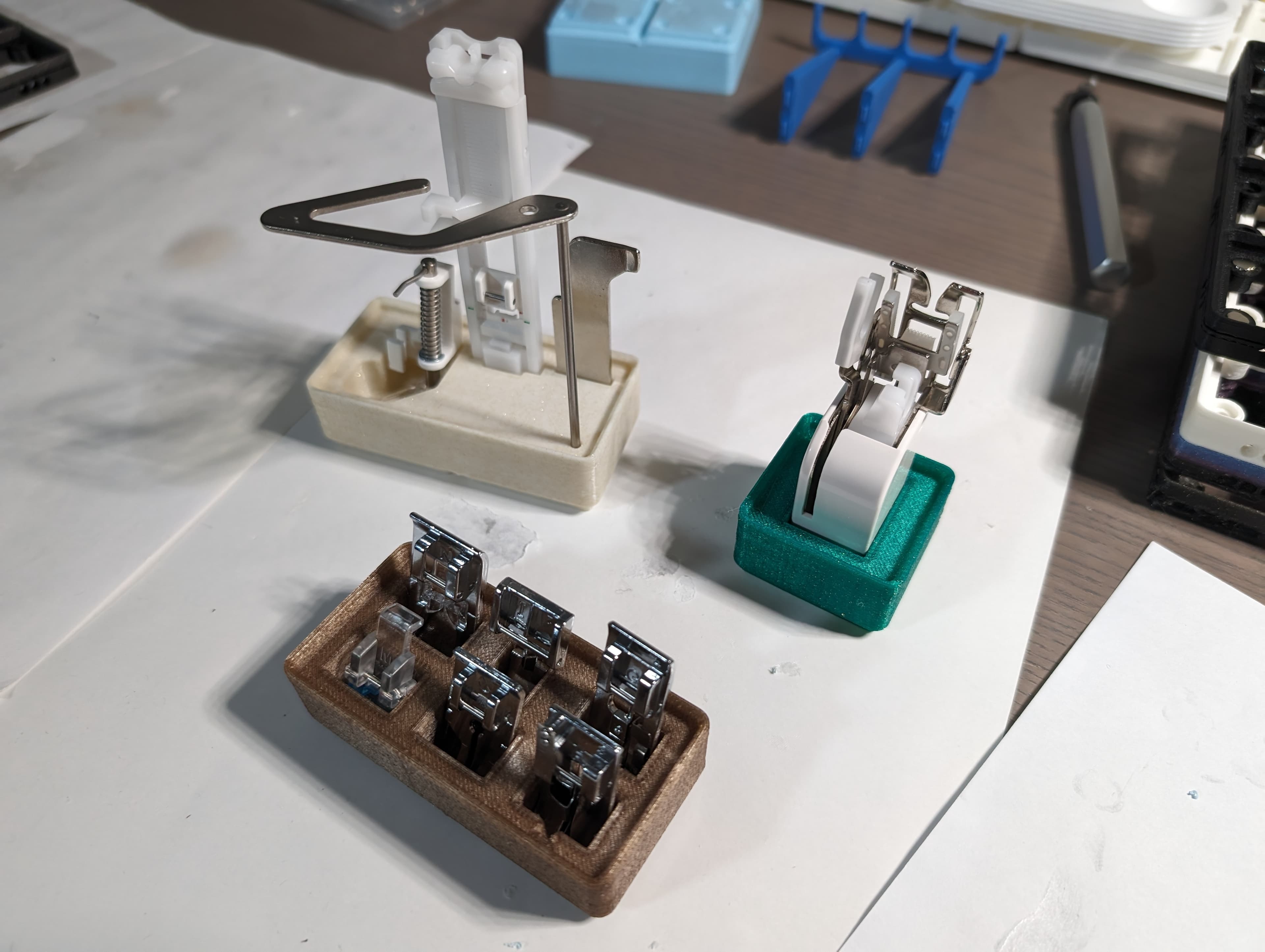 Gridfinity Sewing Machine Feet Holders for Brother CS7000X 3d model
