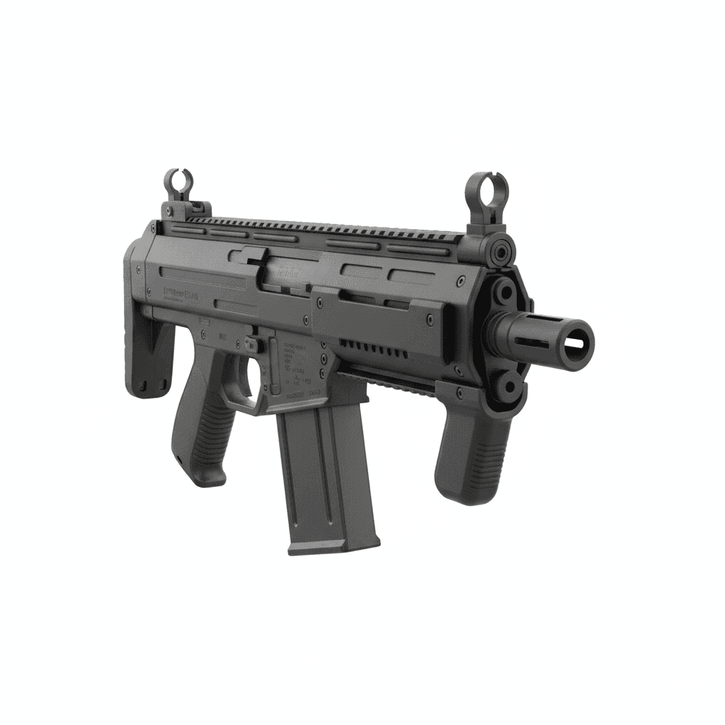 Gun Military P90 Defense Weapon System 3d model