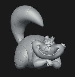 Smiling Cheshire Cat 3d model