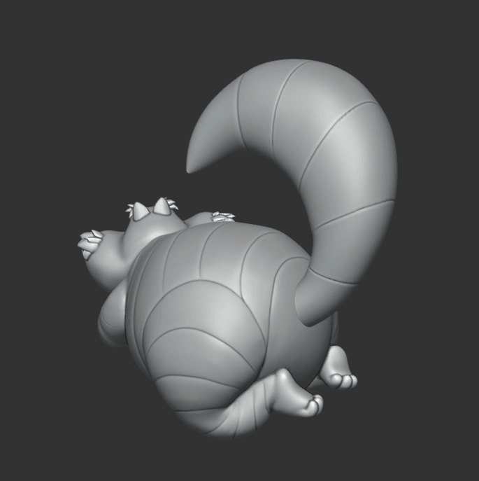 Smiling Cheshire Cat 3d model