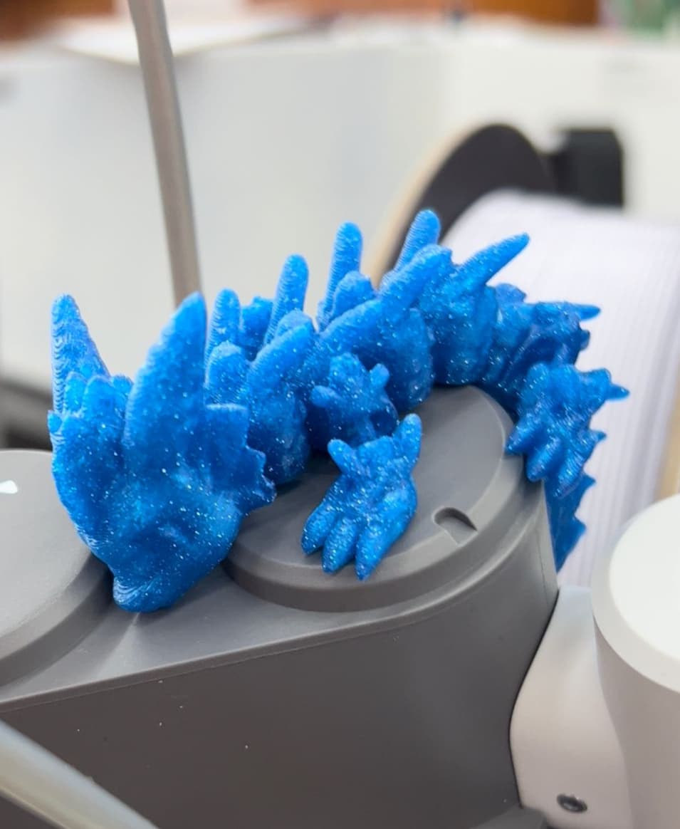Cold Snap, Winter Dragon Child - 60% scale in capricorn night sky - 3d model