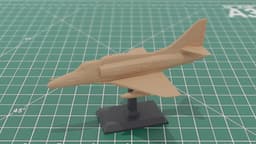 A4 Skyhawk Attack Jet Aircraft 3D Print Model 3d model