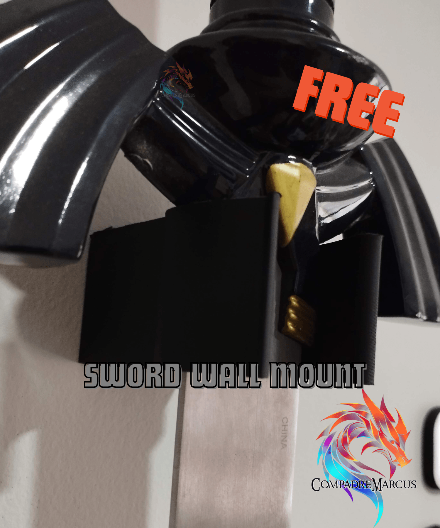 Sword Wall Mount / 3mf included 3d model