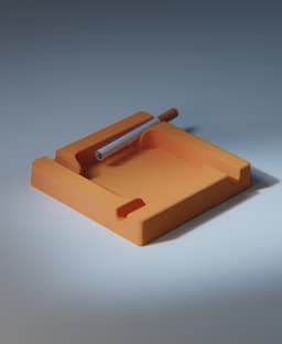 Square Geometric Ashtray | Desk Accessory 3d model