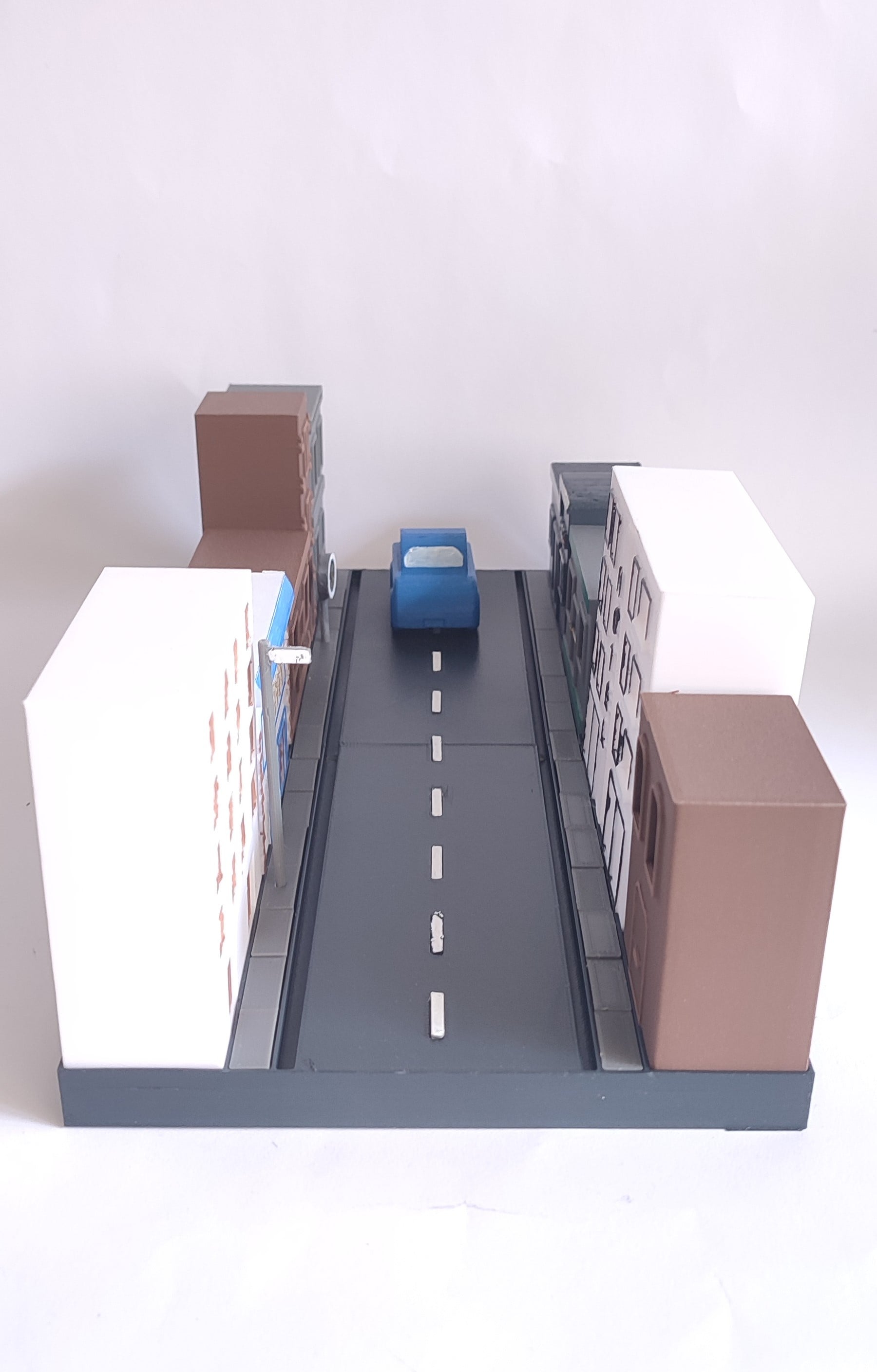 STREET WITH BUILDINGS 3d model