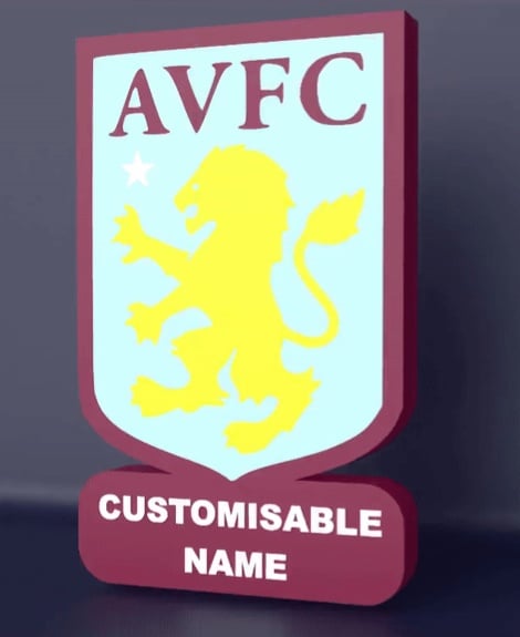 Aston Villa F.C. - LED strip compatible 3d model