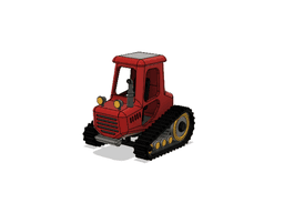 Candy Modern Tractor 3d model