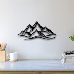 Mountain Wall Art 3d model