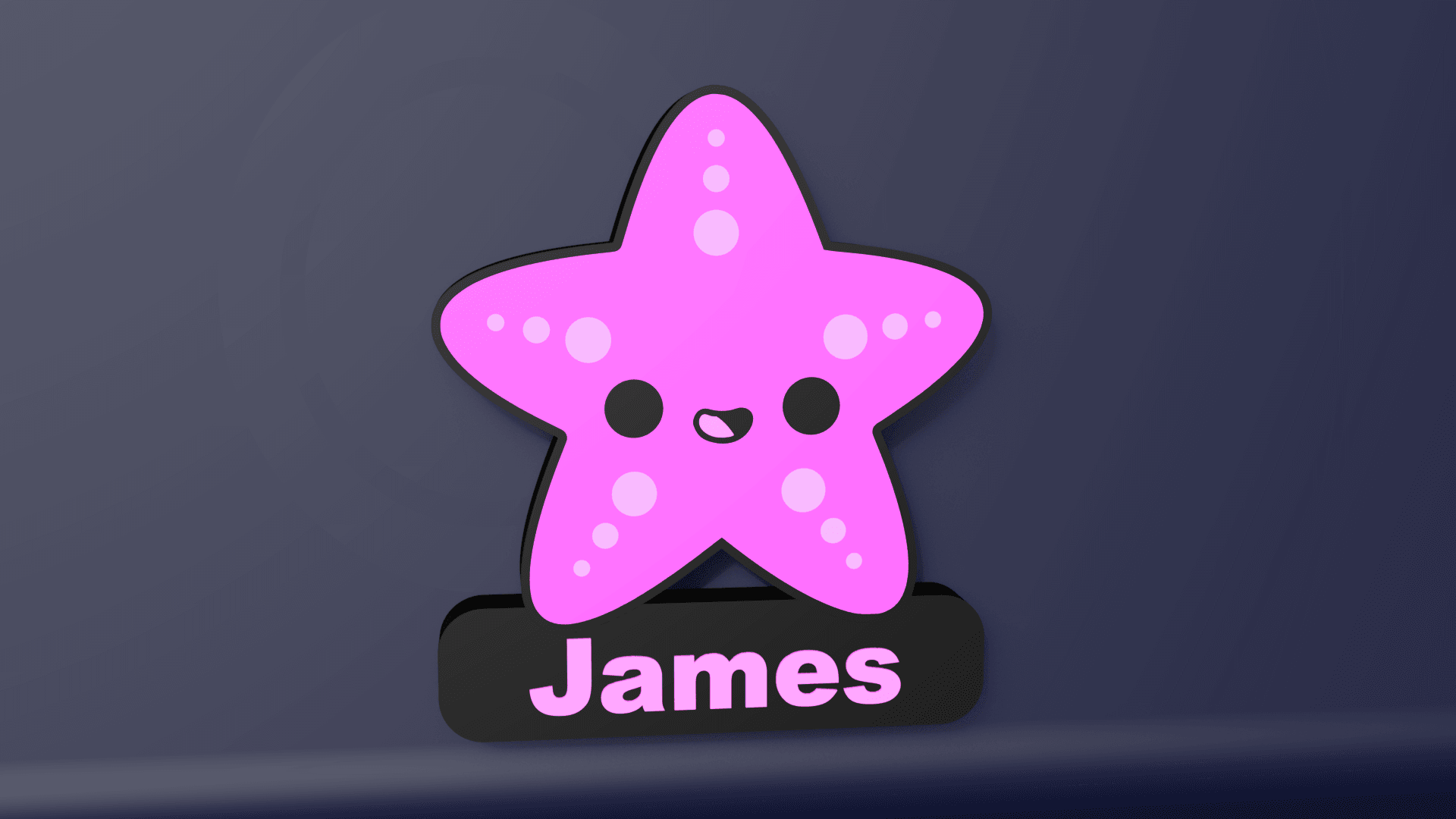 Cute Starfish – LED Strip compatible 3d model