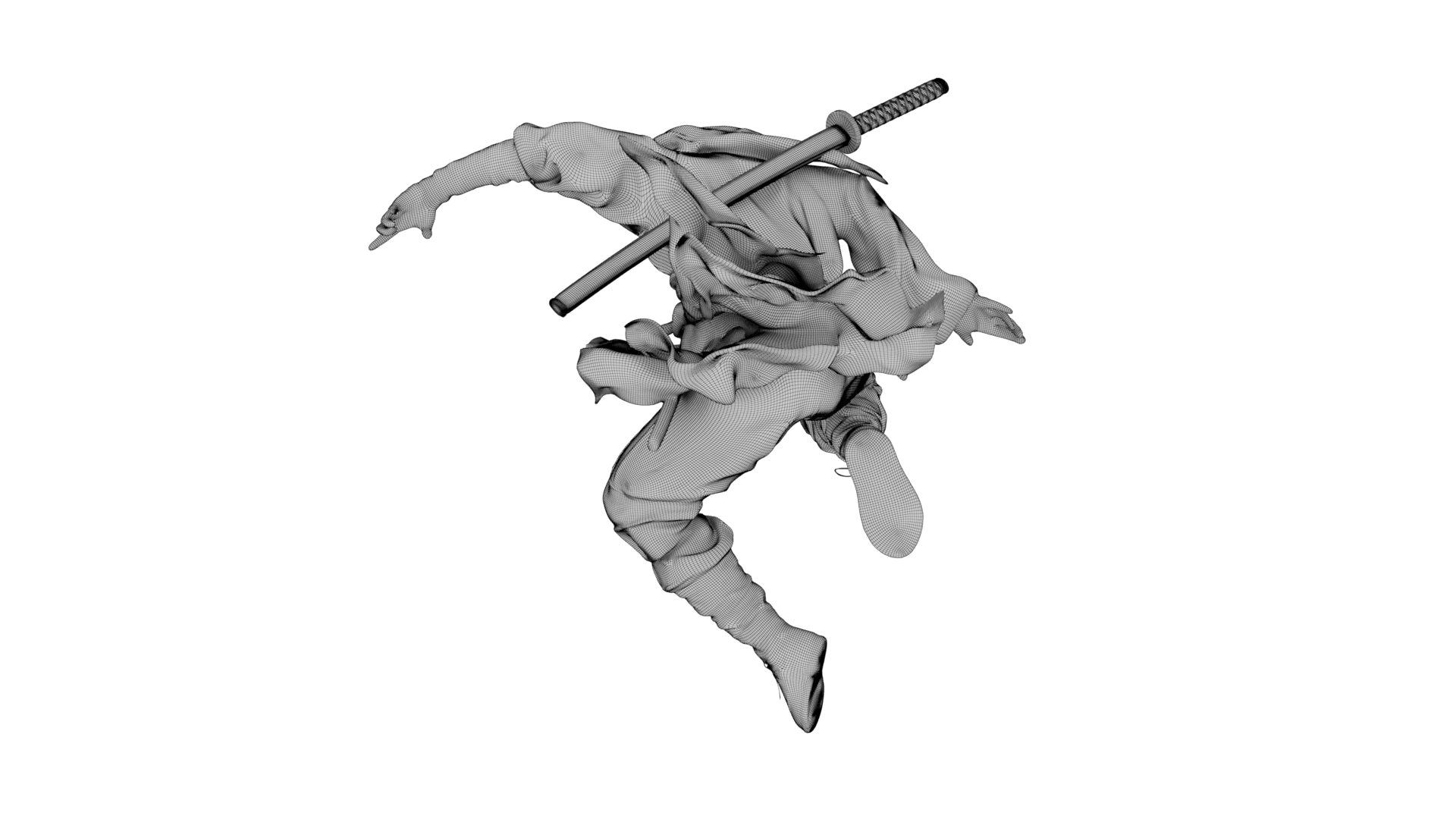 Ninja Shadow Leap 3d model