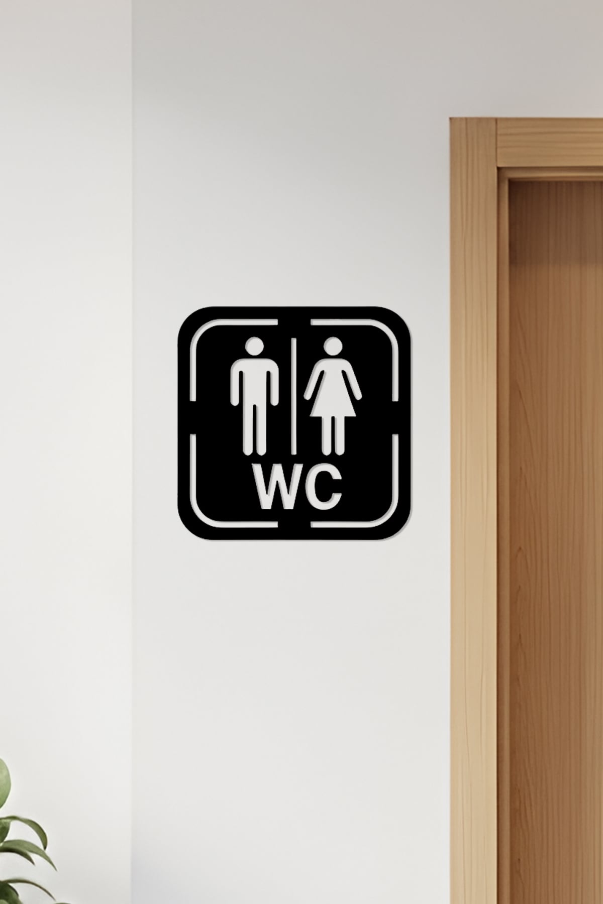 WC, Toilet Sign, Restroom 3d model