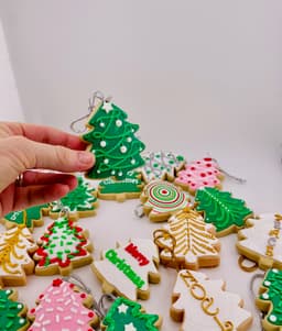 Christmas Tree Cookie Ornament Set 3d model