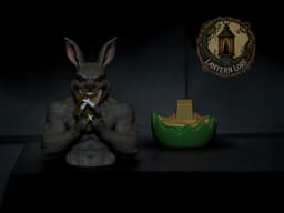 Easter Bunny Bust (Pre Supported) 3d model