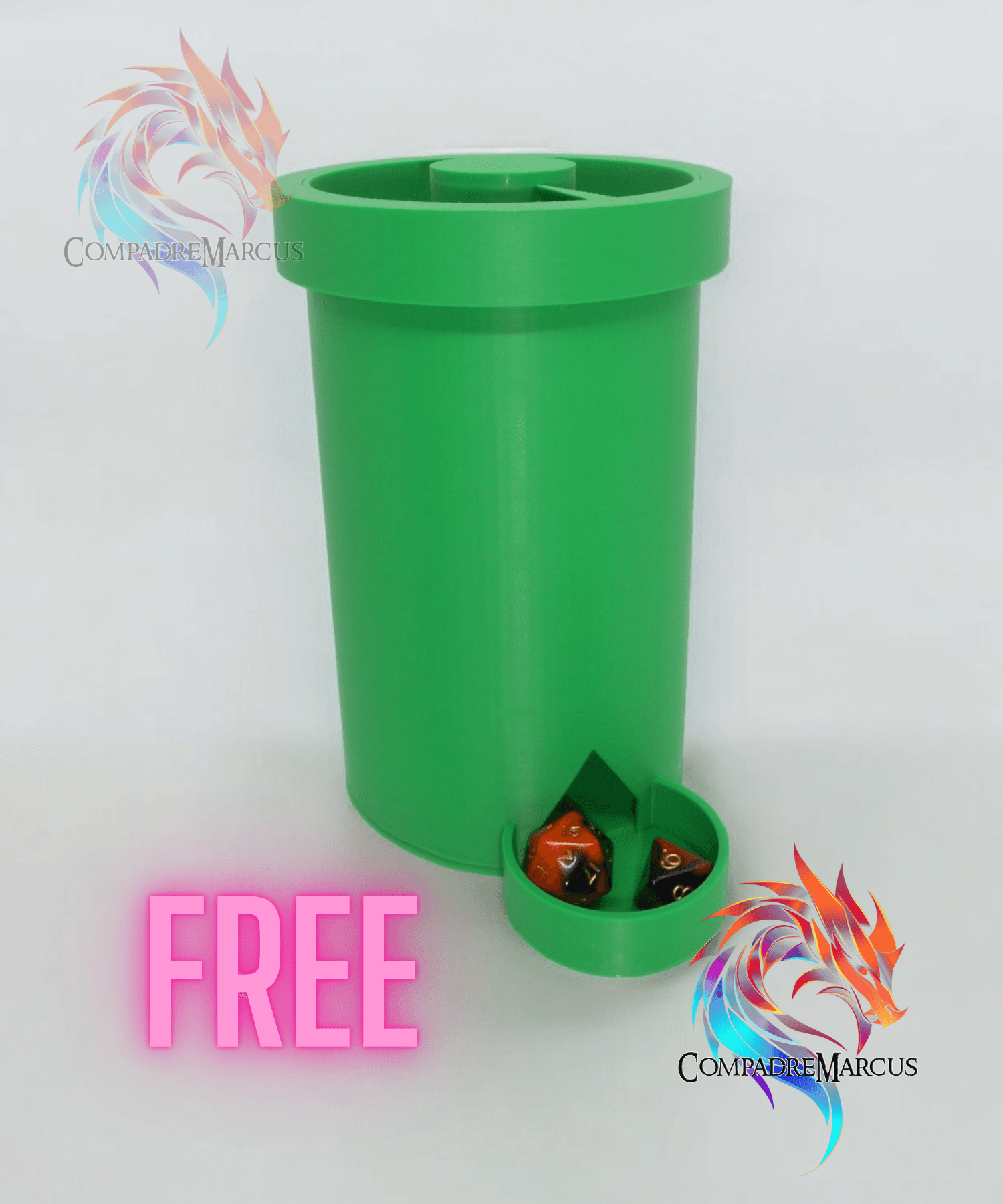 Super Mario Pipe Dice Tower / No supports 3d model