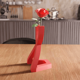 DNA Helix Geometric Bud Vase Centerpiece 3d model