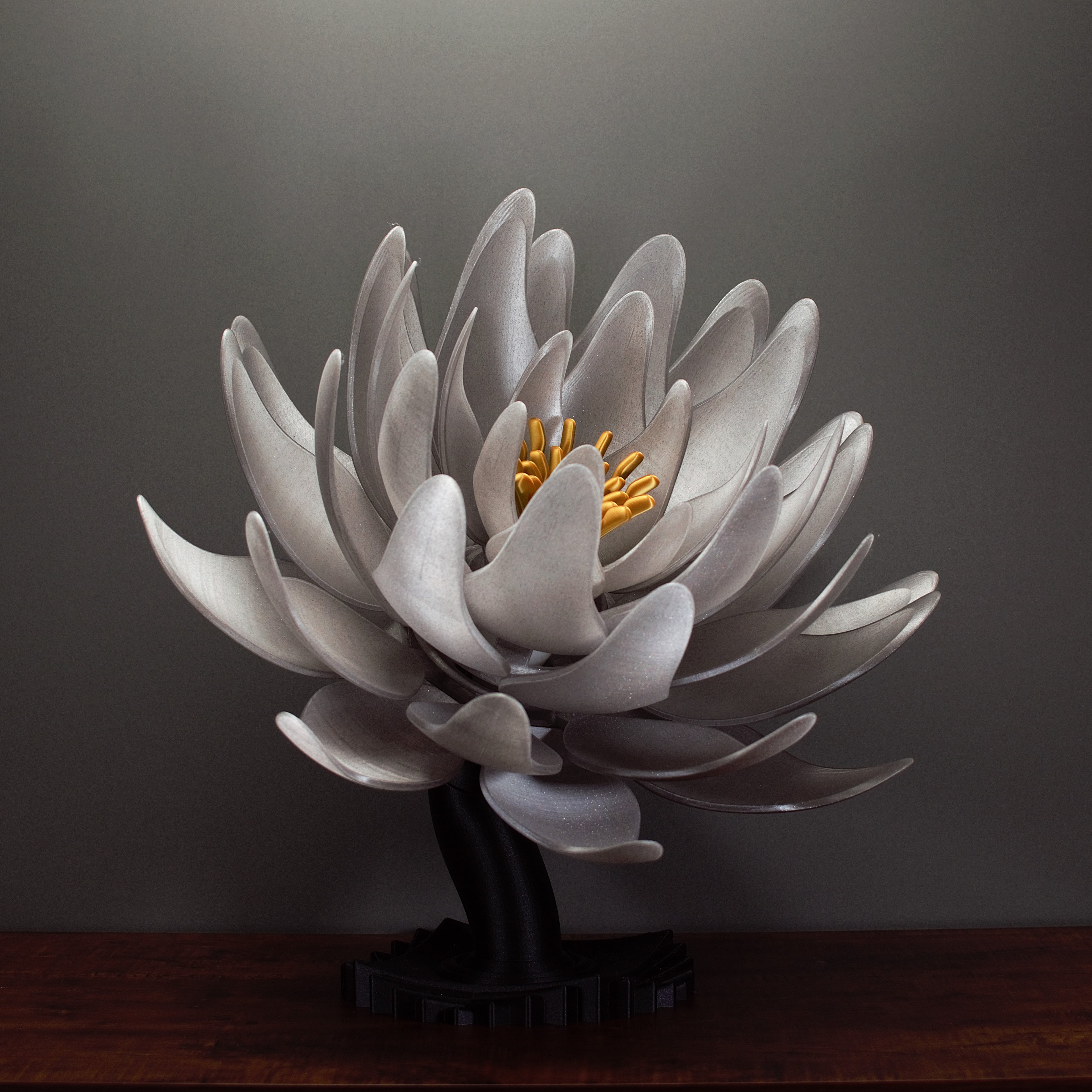 Large Lotus Lamp 3d model