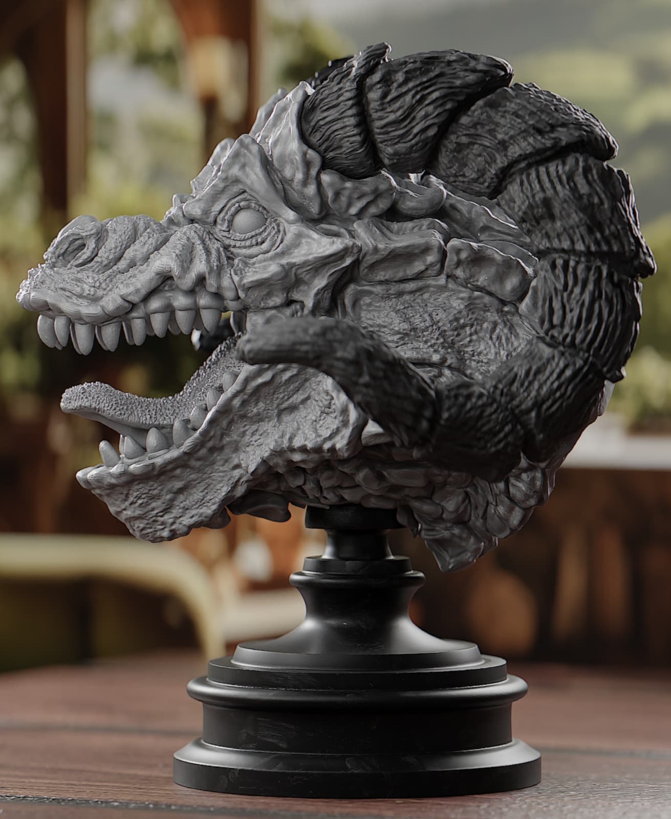 Dragon Head Trophy 3d model