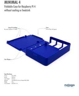 M!N!MAL 4 - Raspberry Pi 4 Case 3d model