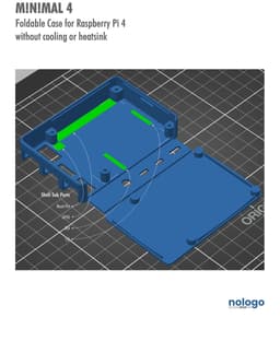 M!N!MAL 4 - Raspberry Pi 4 Case 3d model