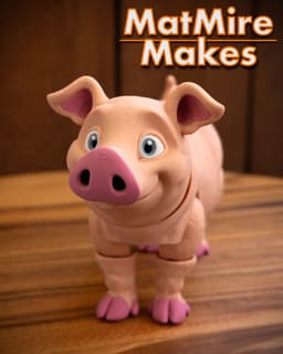 Pig - Articulated Figure 3d model