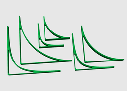 Sweep stand photography backdrop background 3d model
