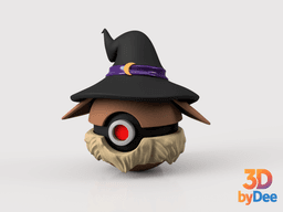 Eevee (Witch) Poke ball 3d model