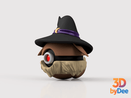 Eevee (Witch) Poke ball 3d model