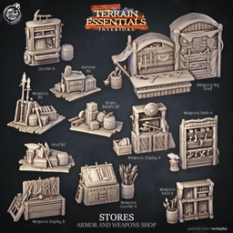 Stores Set (Pre-Supported) 3d model