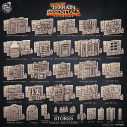 Stores Set (Pre-Supported) 3d model