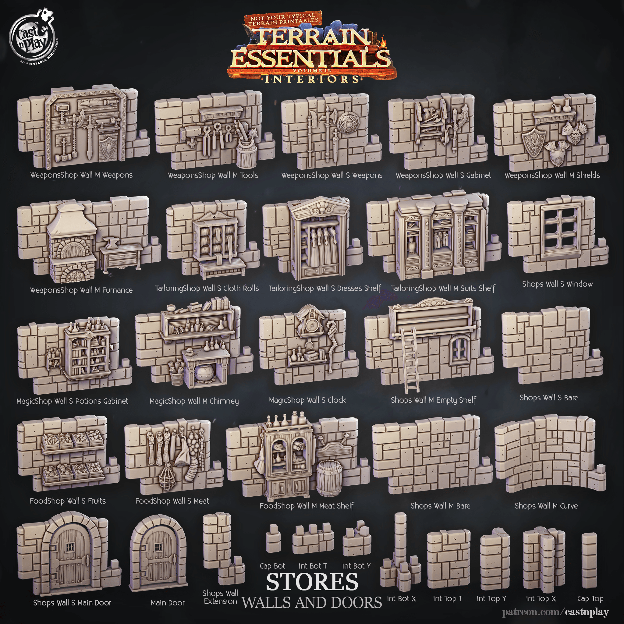 Stores Set (Pre-Supported) 3d model