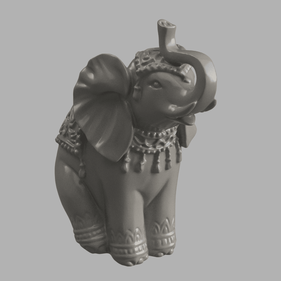 Elephant pattern 3d model