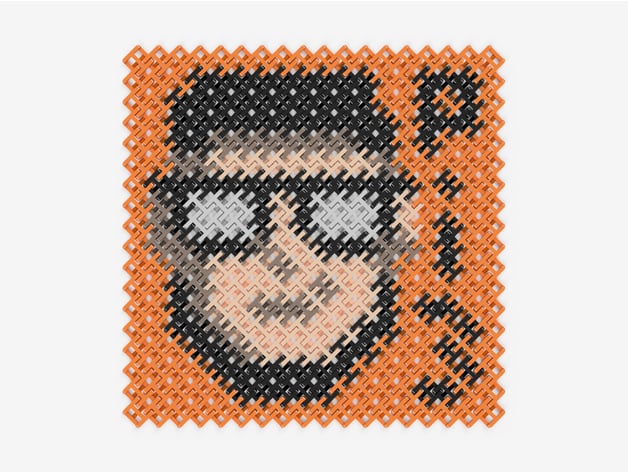Chainmail - Dual Extrusion 3D Printable Fabric 3d model