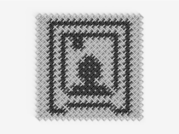 Chainmail - Dual Extrusion 3D Printable Fabric 3d model