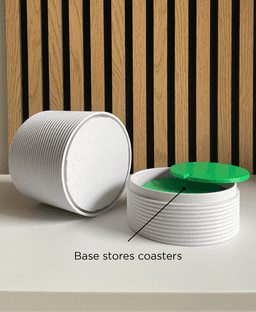 Cactus Coasters, vase with removable coasters. 3d model