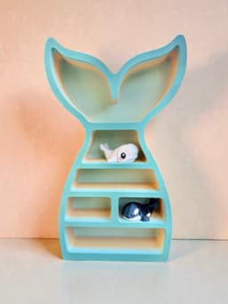 Mermaid Tail Shelf 3d model