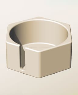 CH96-50-S Modular slotted component container modern decor 3d model