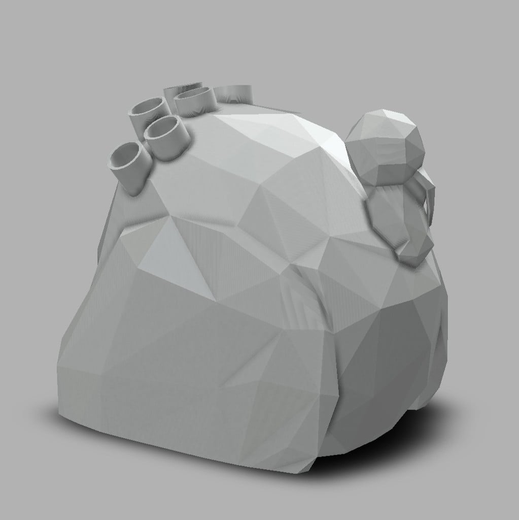 Turkey Pencil Holder 3d model