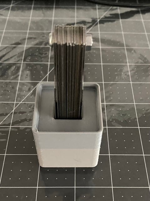 Gridfinity Harbor Freight Feeler Gauge Holder 3d model
