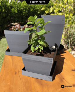 Grow Pots 3d model