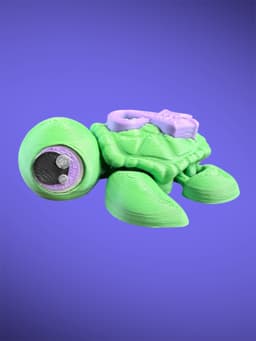 Valor the Awareness Ribbon Turtle 3d model