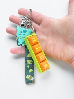 Wordee Personalised Keycap name Fidgets 3d model