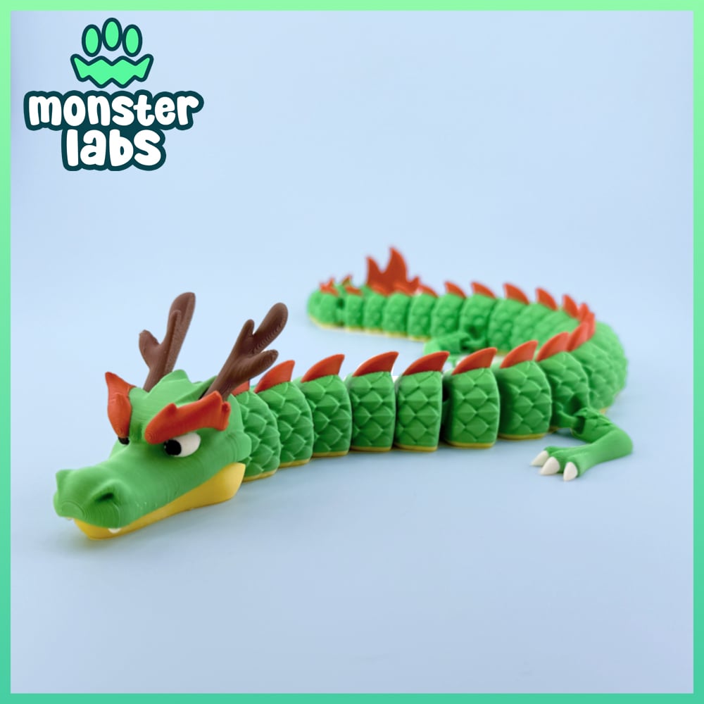 Flexi Eastern Dragon 3d model