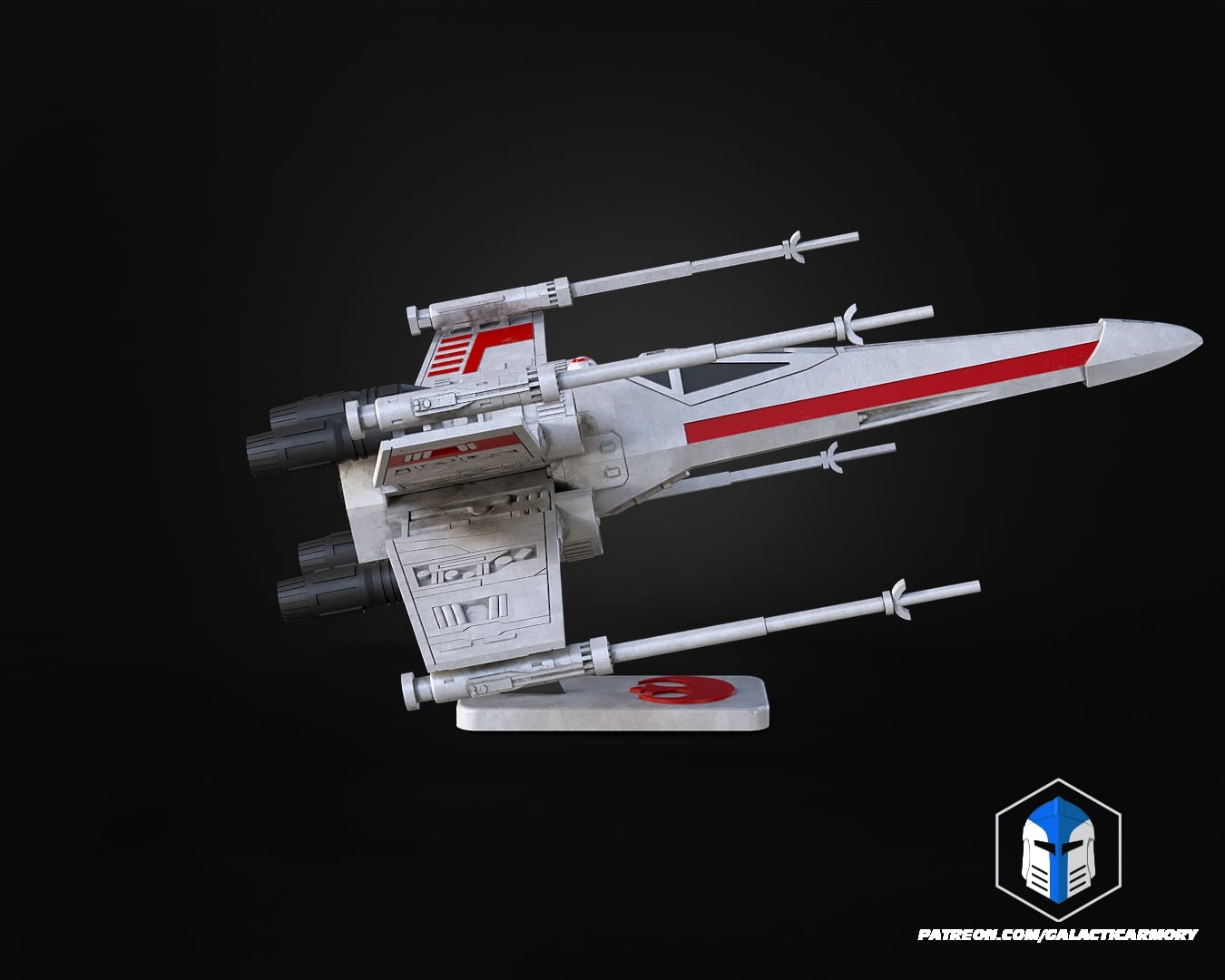 X-Wing Vehicle Kit Card - 3D Print Files 3d model
