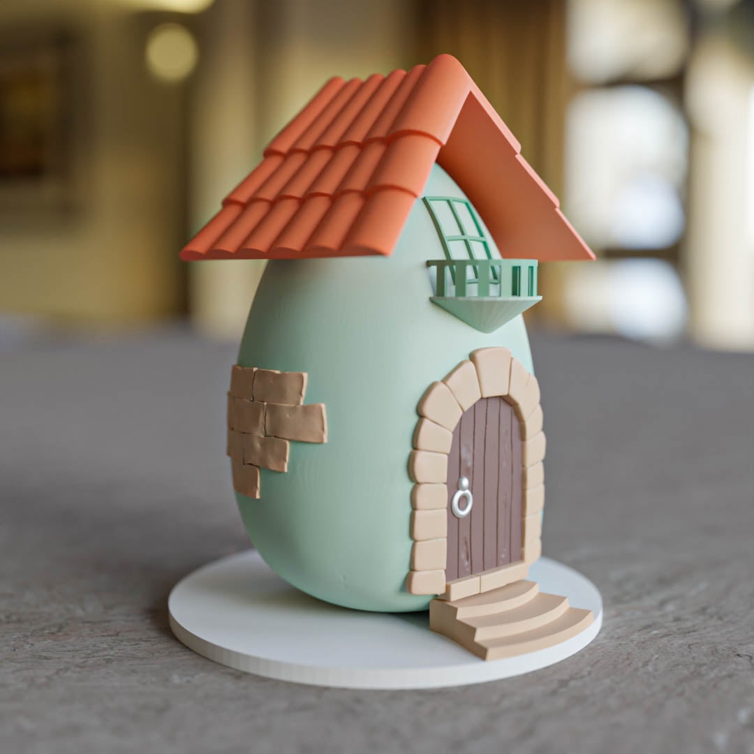 Easter egg house 3d model