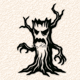 haunted tree 11 WALL ART HOME DECOR 3d model