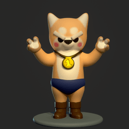 Angry shiba Inu.stl 3d model