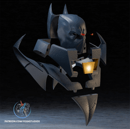 Detective Knightfall Mask 3D Printer STL File 3d model