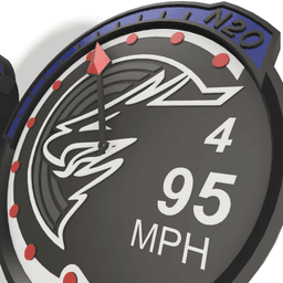 Need For Speed U2 Eagle Tachometer Wall Clock 3d model