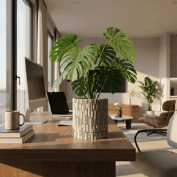 Planter with dripping tray 3d model