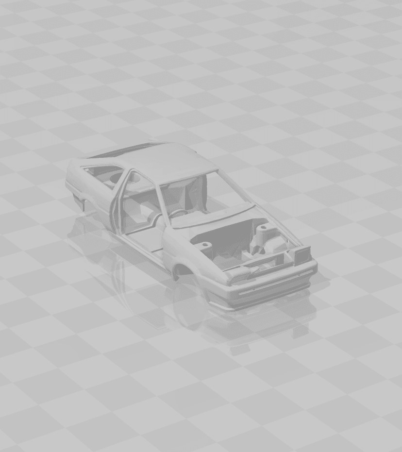 1/64 TOYOTA AE86 CHASSIS 3d model